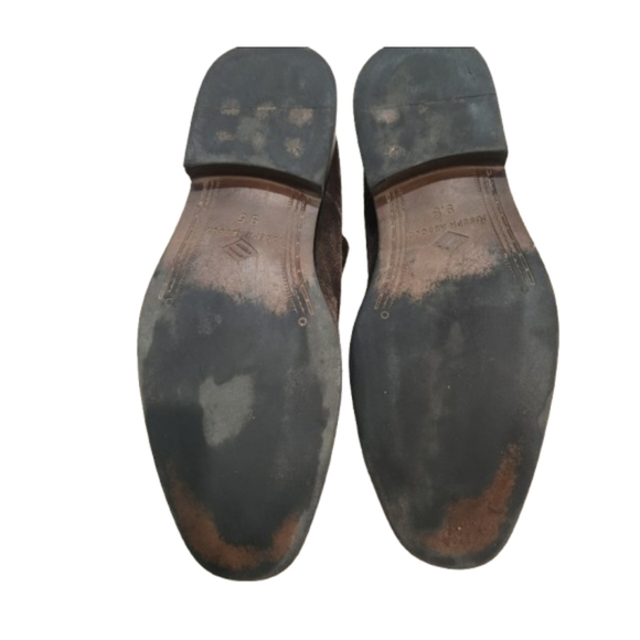 Joseph Abboud Chocolate Brown Suede Wingtip Oxford Shoes, Mens 9.5 - Picture 4 of 7